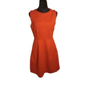 Madewell Women's Size 6 Red Shift Midi Dress